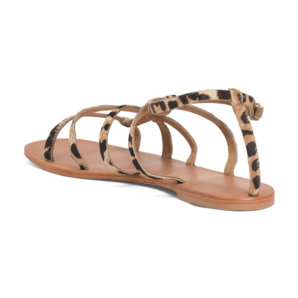 NEW TORGEIS Haircalf Syrene Flats in Leopard for women 825  1m6 - Picture 6 of 6